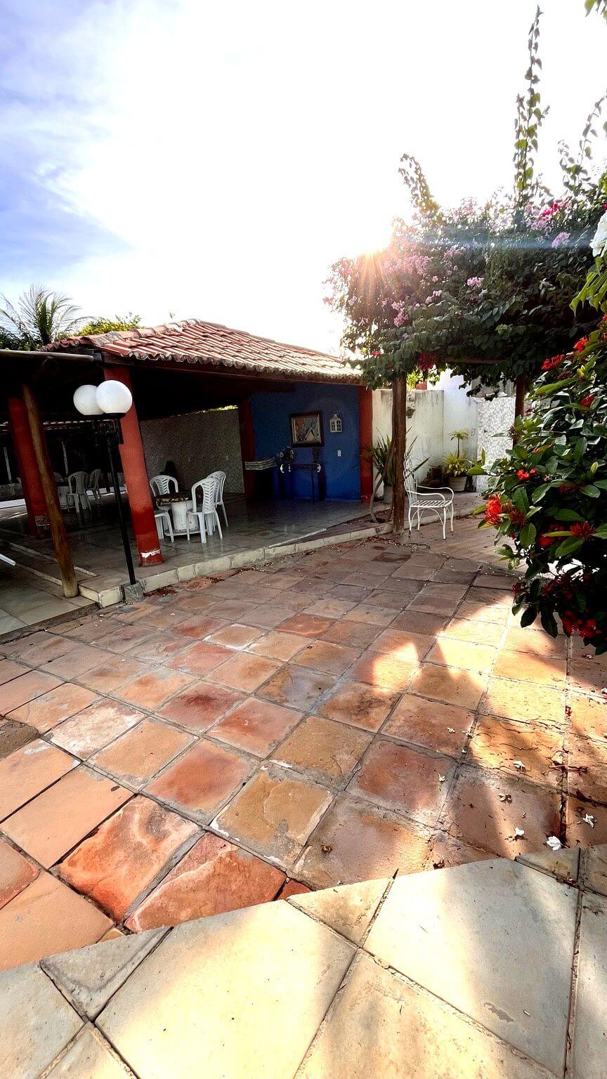 Área de convívio florido
